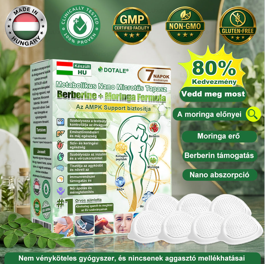 𝑫𝑶𝖳𝖠𝐋𝐄® 𝑴𝒆𝐭𝐚𝐛𝐨𝐥𝐢𝐤𝐮𝐬 𝑵𝒂𝐧𝐨 𝑴𝒊𝒌𝒓𝐨𝐭ú𝐬 𝑇𝑎𝒑𝐚𝐬𝐳💥(Csak naponta egyszer használható, látható eredmények 7 napon belül!) ✅ Berenil + Moringa formuláció, ideális tömegtúlzsúlláshoz, bőrhiányossághoz, cukorbetegséghez, apnához és ízületi problémákhoz 💥🎇